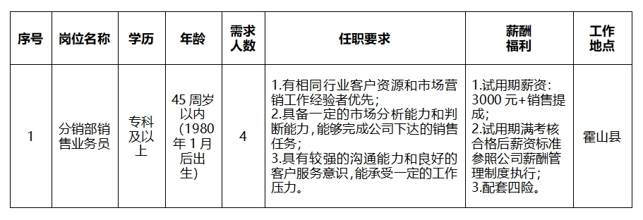 安徽大別山鄉村振興產業發展有限公司2025年招聘臨時工作人員公告(一)